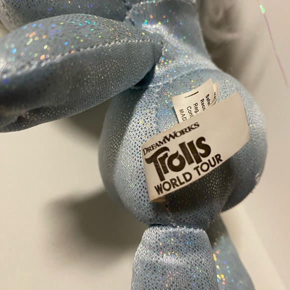 Trolls World Tour Guy Diamond Plush Dreamworks Naked Glitter Troll Stuffed Toy - Picture 9 of 10